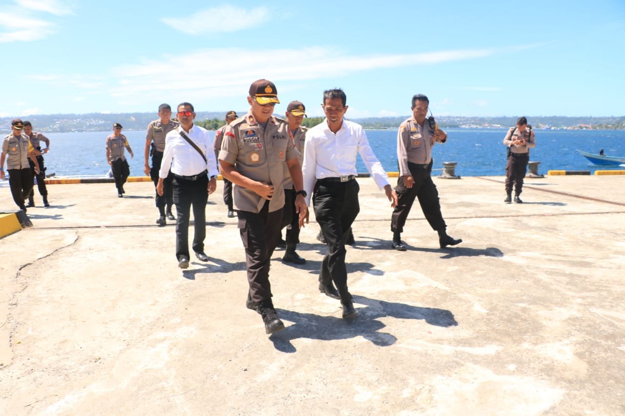 Kapolda Papua Barat meninjau persiapan perayaan HUT PI ke 164 di Pulau Mansinam