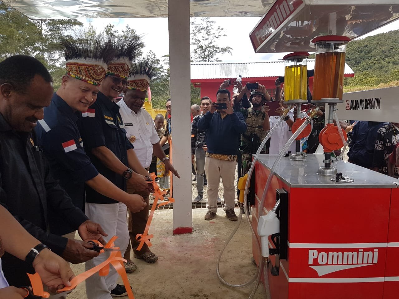 Peresmian SPBU kompak Bolakme, Jayawijaya Pertamina MOR VIII