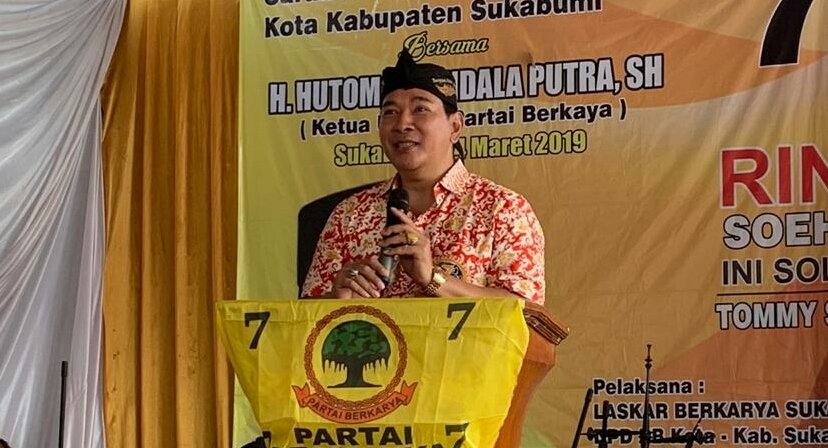 Ketua Umum Partai Berkarya, Hutomo Mandala Putra Partai Berkarya