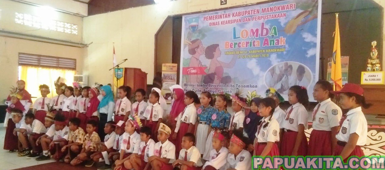 Peserta lomnba bercerita Anak tingkat SD-MI se-Kabupaten Manokwari Lomba bercerita anak