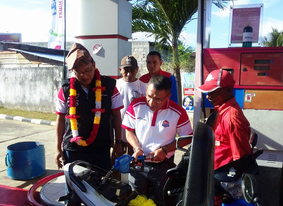 Peluncuran Perdana Produk Pertamax di Namlea, Kabupaten Buru, Provinsi Maluku