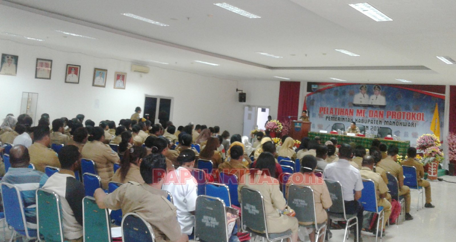 Peserta Pelatihan MC dan Protokol di likungan Pemkab Manokwari