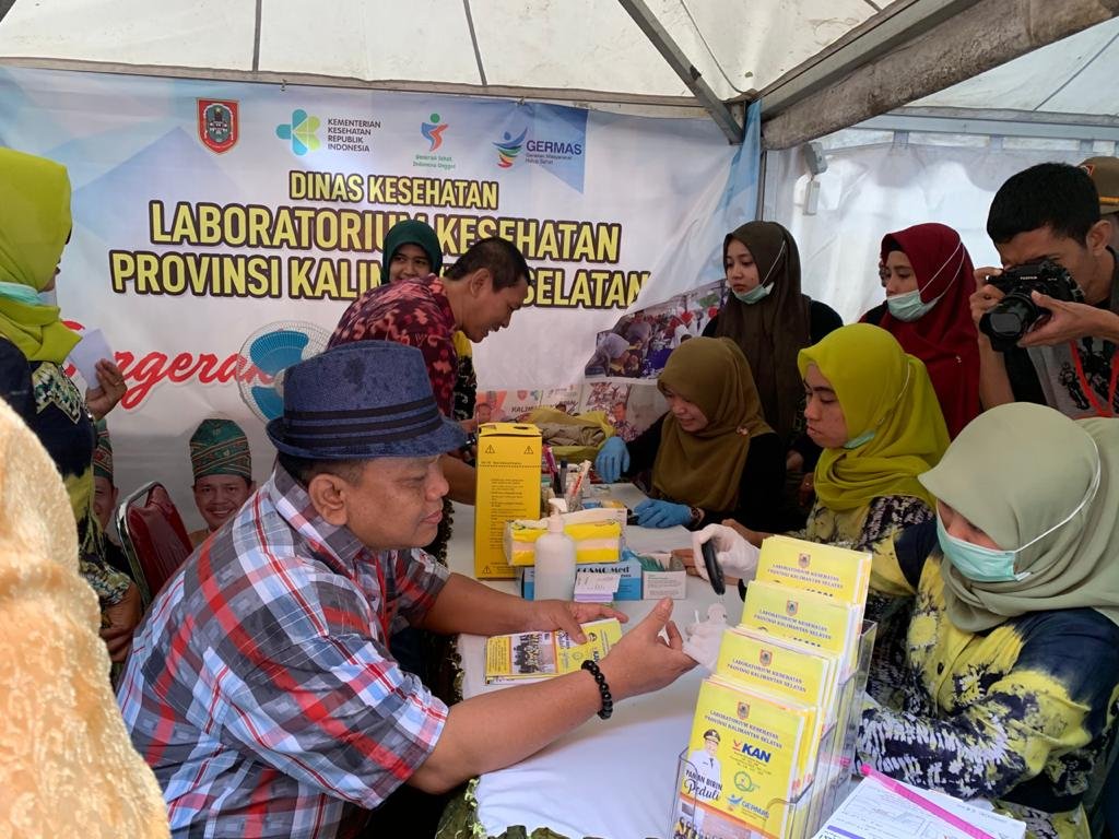 Layanan Kesehatan Gratis yang diselenggarakan dalam rangka perayaan Hari Pers Nasional 2020 Kalimantan Selatan