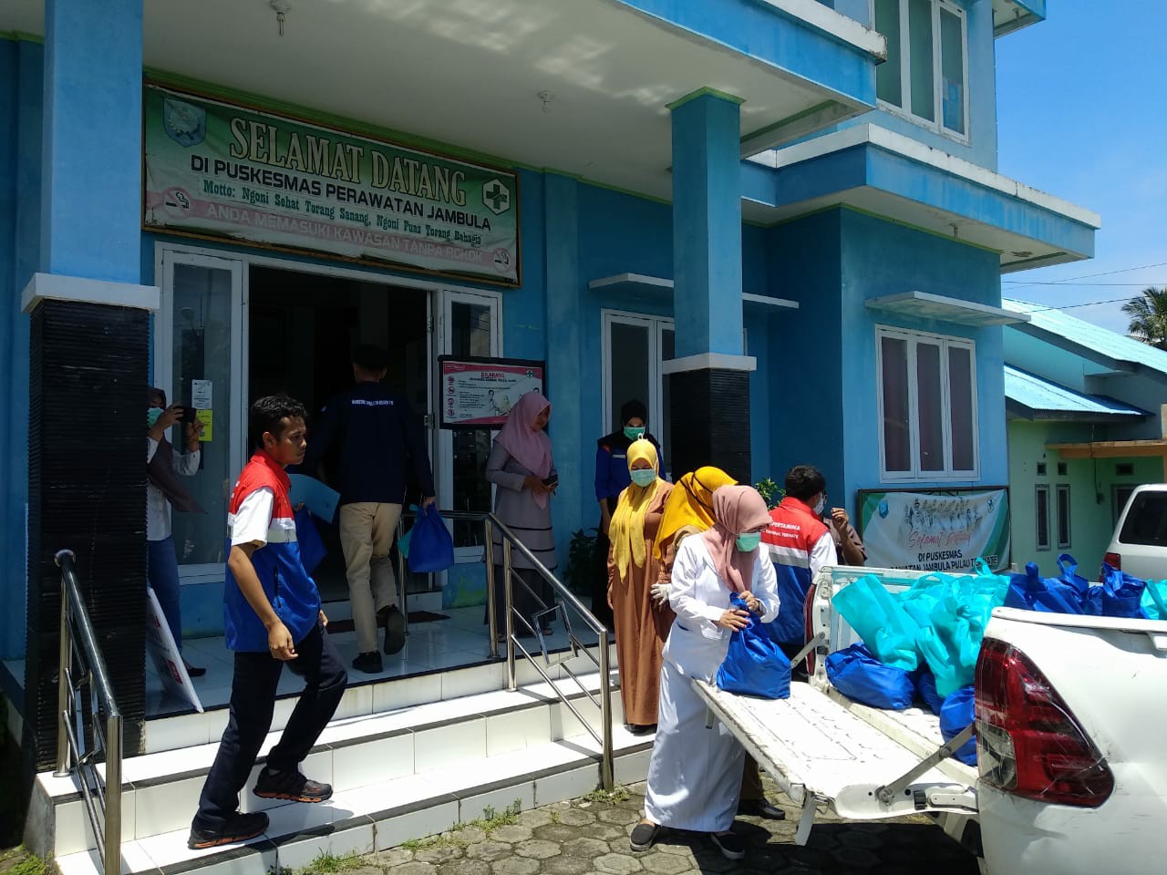 Pertamian MOR VIII kembali menyerahkan batuan pencegahan Covid-19 di sejumlah Puskesmas di Ternate, Maluku Utara
