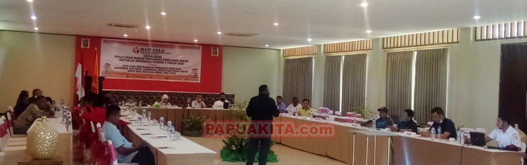 Sosialisasi Perbawaslu Nomor 2 Tahun 2020 oleh Bawaslu Kabupaten Kaimana