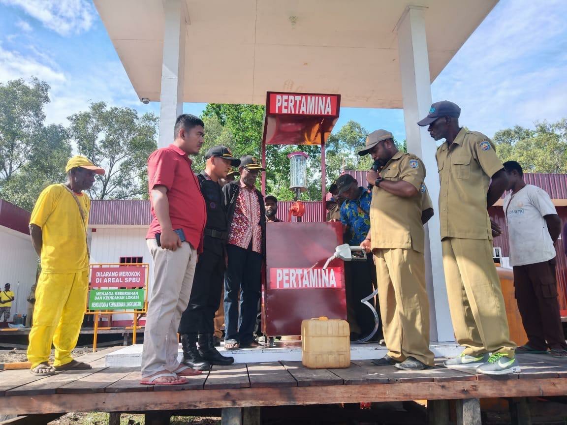 Pengresmian salah satu SPBU BBM 1harga di wilayah kerja Pertamina MOR VIII