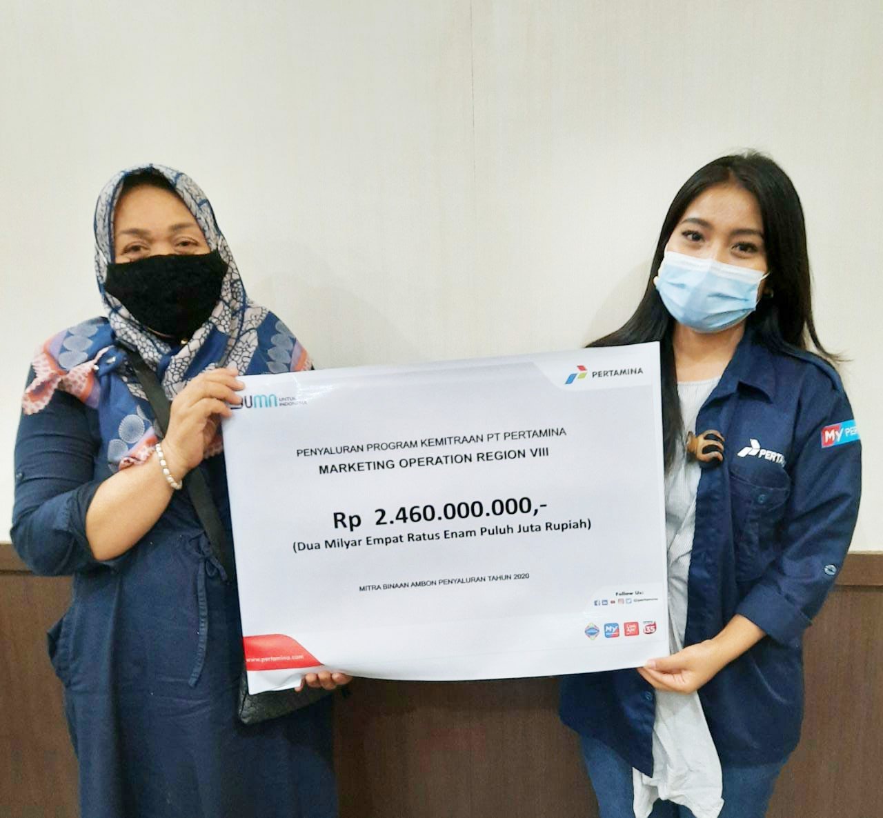 Penyaluran modal usaha Program Kemitraan bagi 92 Usaha Mikro Kecil dan Menengah (UMKM) binaan di wilayah Ternate, Halmahera Timur dan Ambon.