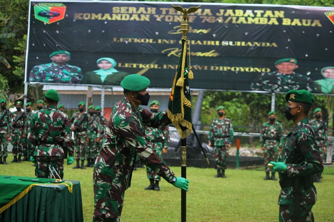 Serah Terima Jabatan Danyonif 764 Lamba Baua, Kaimana