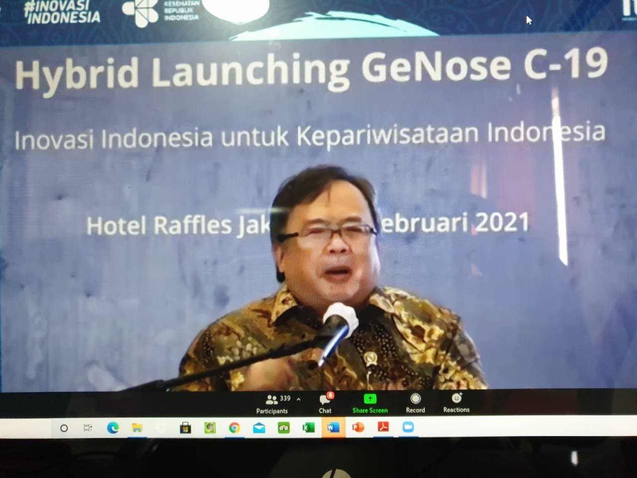 Menteri Riset dan TeknologiKepala Badan Riset dan Inovasi Nasional Bambang