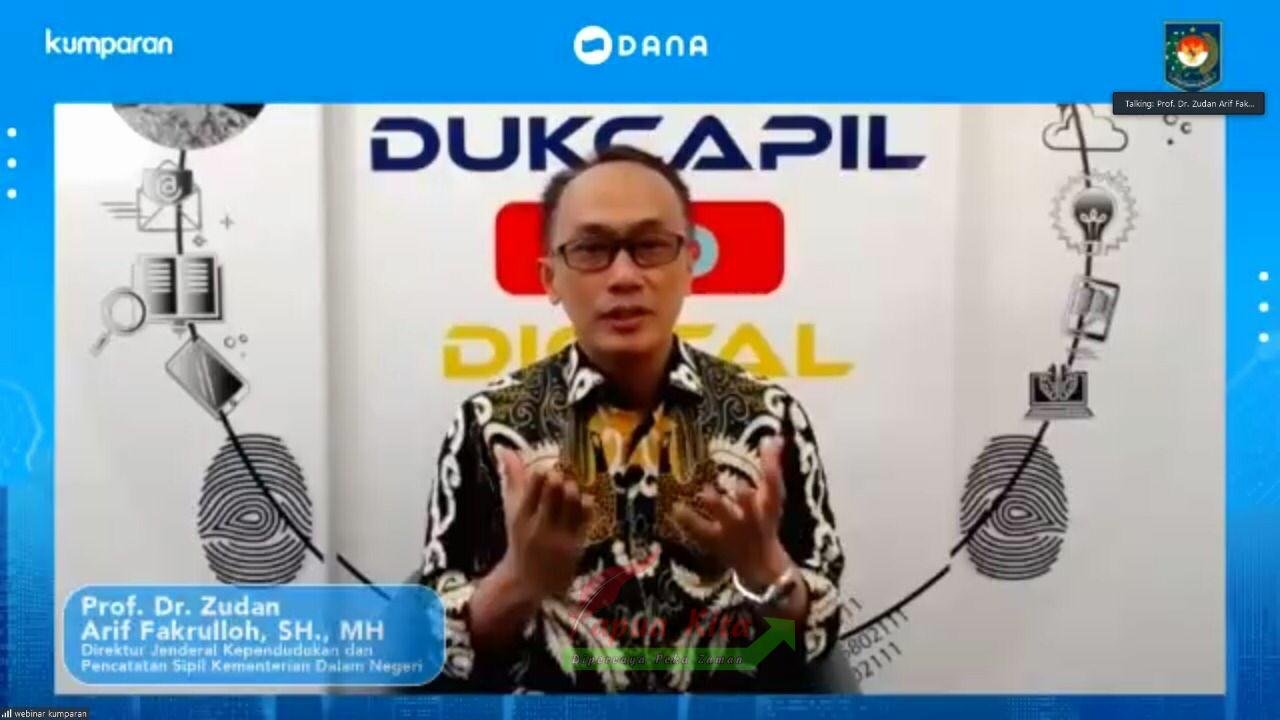Direktur Jenderal Kependudukan dan Pencatatan Sipil Kementerian Dalam Negeri Kemendagri Zudan Arif Fakrulloh