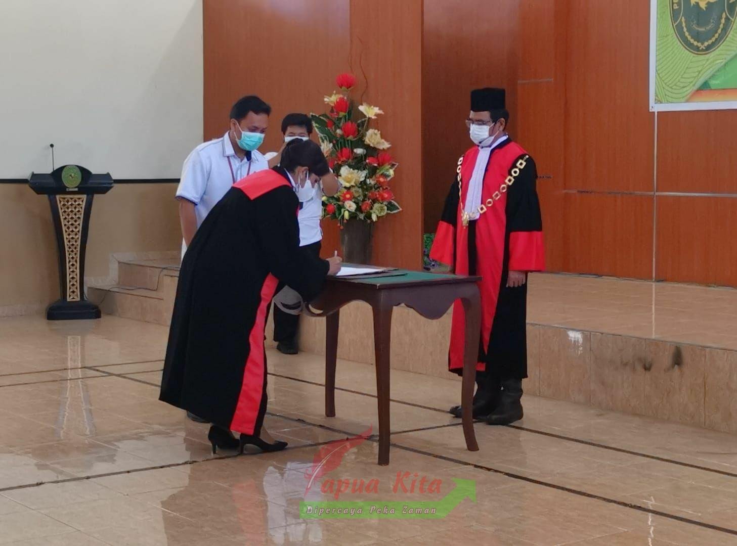Pelantikan dan pengukuhan Ketua Pengadilan Negeri Kaimana Dinar Pakpahan