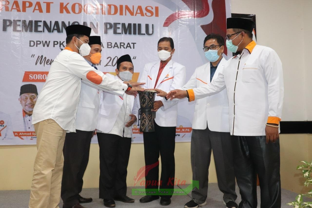 Rapat Koordinasi (Rakoor) Pemenangan Pemilu Dewan Pengurus Wilayah (DPW) PKS Papua Barat yang berlangsung di Kota Sorong
