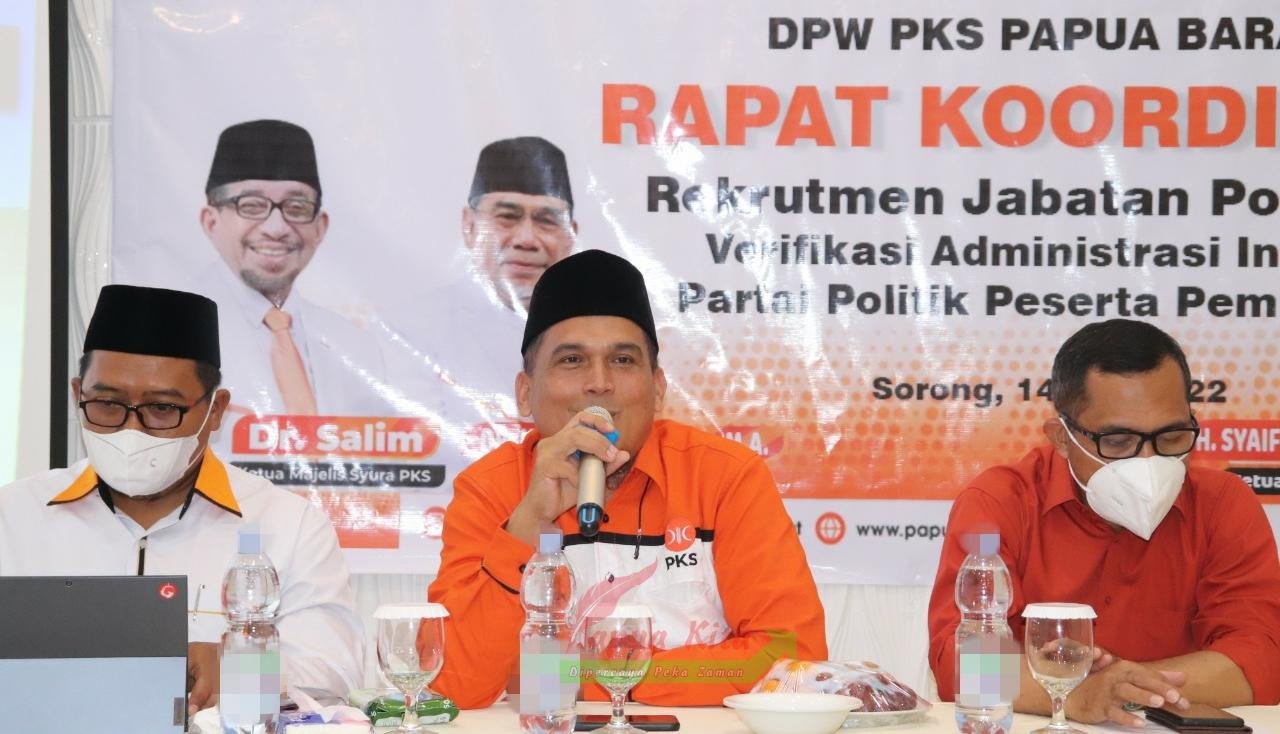 DPW PKS Provinsi Papua Barat menggelar rapat koordinasi pemenangan Pemilu 2024.