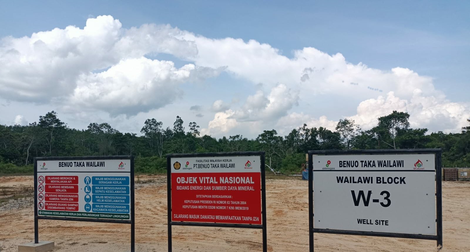 Lokasi eskplorasi PT BRC di Wailawi, Kabupaten Penajam Paser Utara, Kalimantan Timur