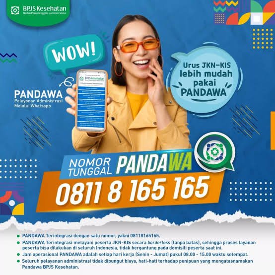Informasi pelayanan administrasi BPJS Kesehatan melalui layanan PANDAWA Informasi pelayanan administrasi BPJS Kesehatan melalui layanan PANDAWA