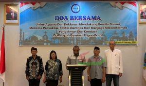Deklarasi Forum Kerukunan Umat Beragama (FKUBP mendukung pemilu damai di Papua Barat
