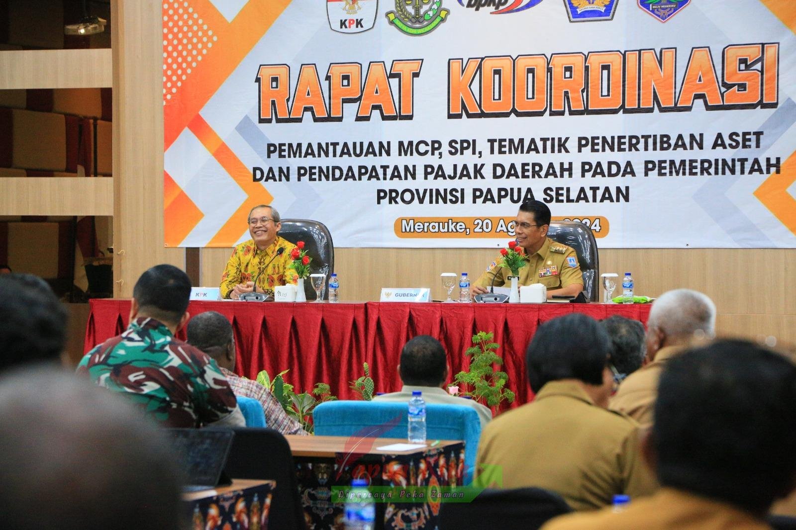 KPK melalui Kedeputian Koordinasi dan Supervisi menggelar agenda rapat koordinasi pemantauan program tematik pencegahan korupsi bersama jajaran pemerintah daerah se-Provinsi Papua Selatan KPK melalui Kedeputian Koordinasi dan Supervisi menggelar agenda rapat koordinasi pemantauan program tematik pencegahan korupsi bersama jajaran pemerintah daerah se-Provinsi Papua Selatan