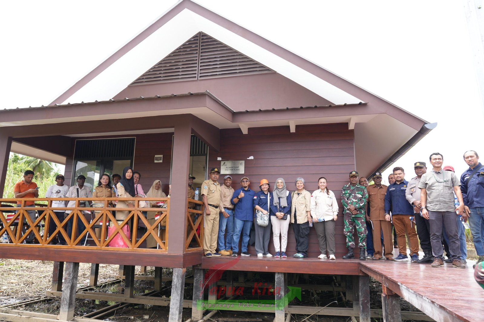 Pengresmian Pos inap di Distrik Tomu, Kabupaten Teluk Bintuni Pengresmian Pos inap di Distrik Tomu, Kabupaten Teluk Bintuni