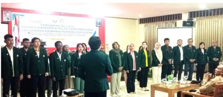 Suasana Pelantikan Pengurus IDI Kaimana