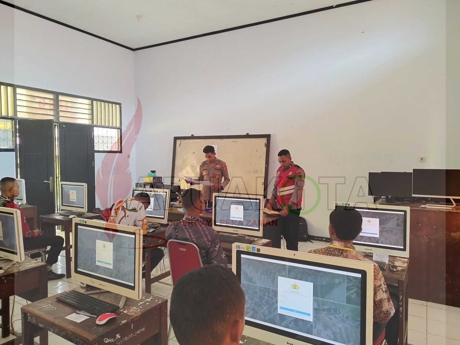 Casis Bintara saat mengikuti tes psikoligi
