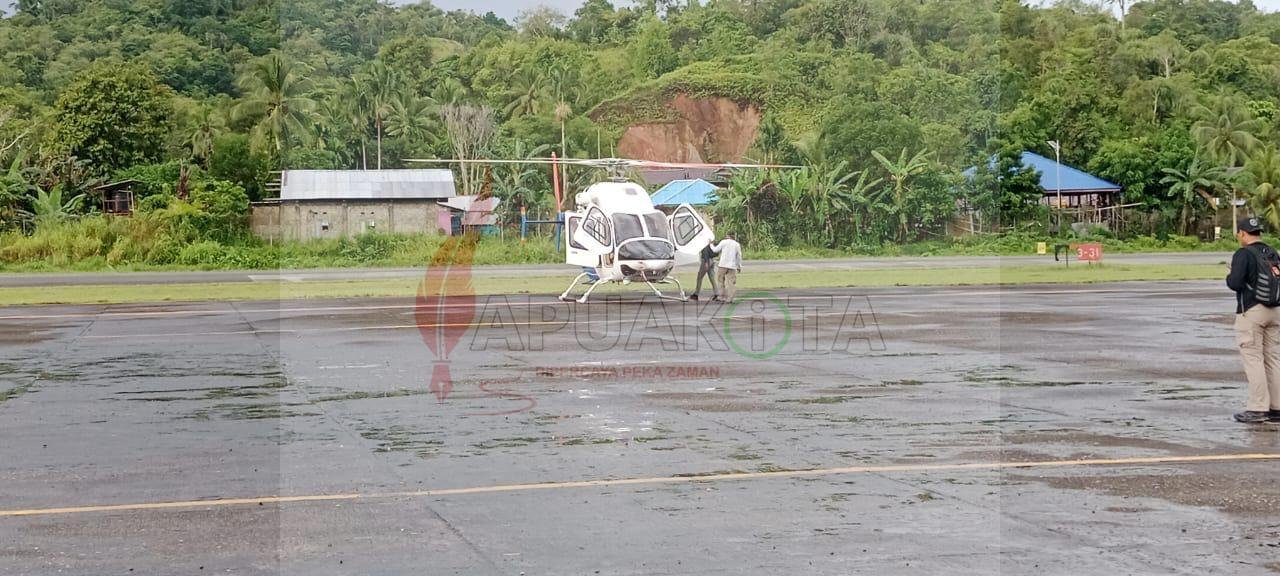 Helikopter milik Ditpoludara Baharkam Polri dikerahkan dalam pencarian Iptu Tomi Samuel Marbun