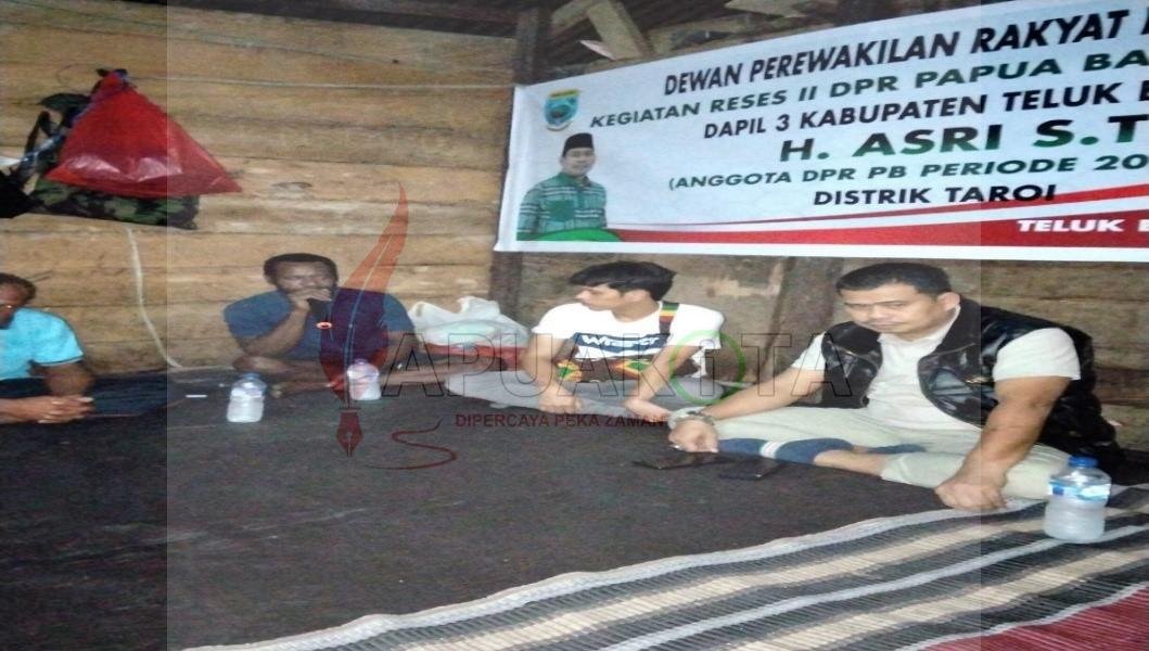 Reses Anggota DPRPB Asri di Distrik Taroi, Teluk Bintuni