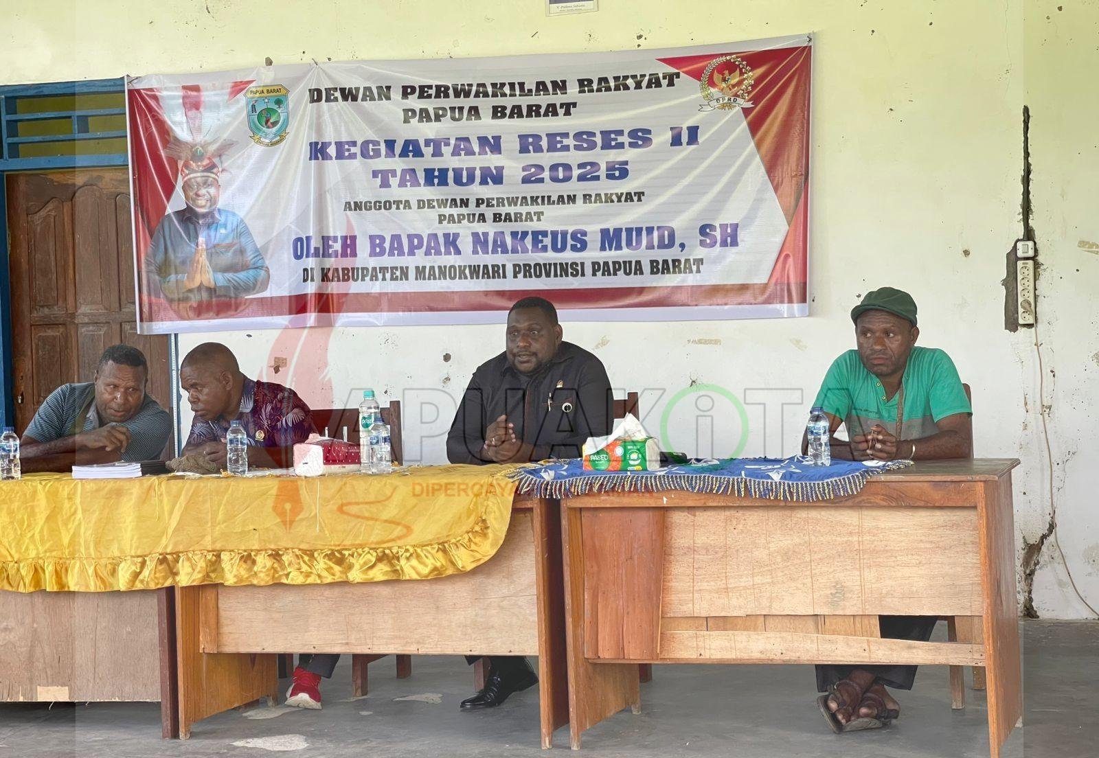Reses II Tahun 2025, Anggota DPR Papua Barat Nakeus Muid di Dapil Manokwari 1