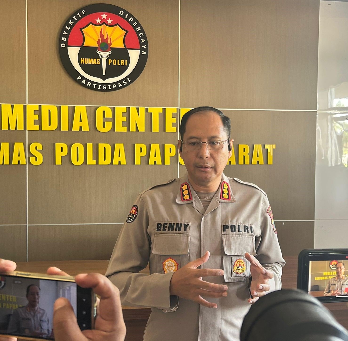 Kabid Humas Polda PB Kombes Pol Ignatius Benny Ady Prabowo