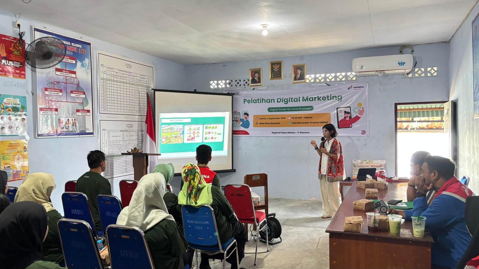 Pelatihan Digital Marketing. PT Pertamina Patra Niaga melalui Integrated Terminal Wayame menggelar pelatihan melek digital marketing bagi pelaku UMKM