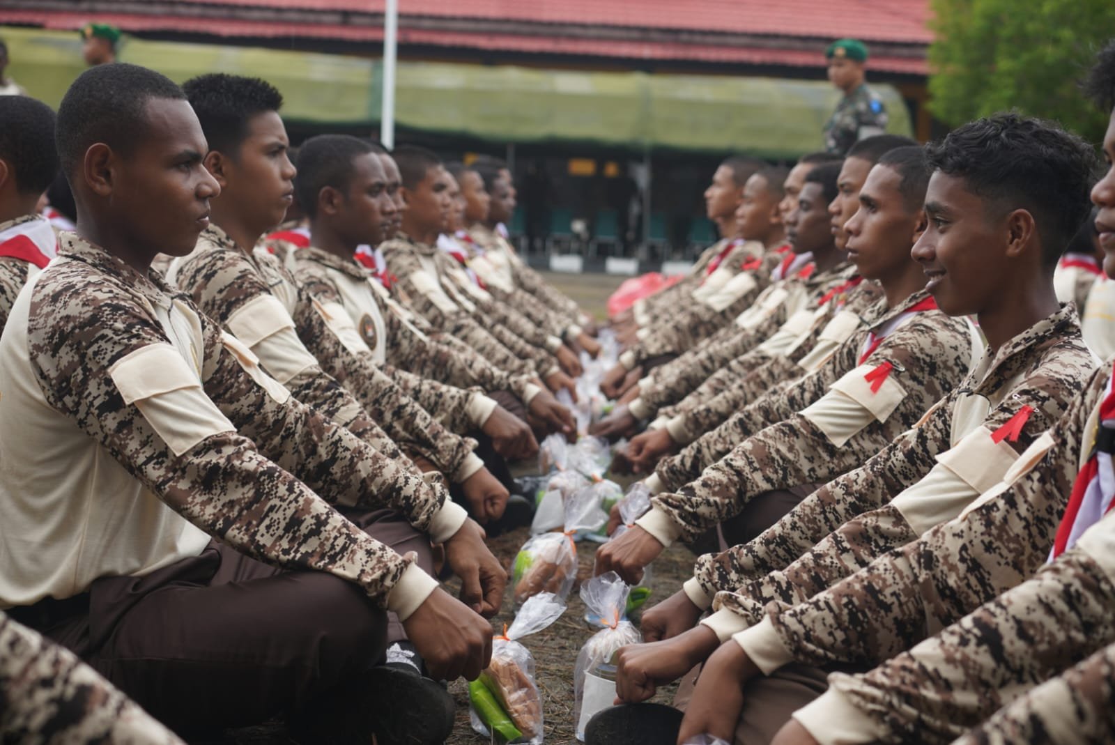 Perkemahan Sabtu-Minggu Korps Kadet Republik Indonesia Gelombang III Tahun Anggaran 2025 yang digelar Kodam XVIIIKasuari, di Lapangan BPSDM Provinsi Papua Barat.