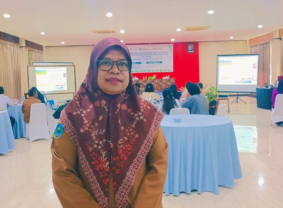 Ketua Panitia Pelatihan Pelayanan Antenatal Care Persalinan Nifas dan Skrining Hipotiroid Kongenital atau SHK Siti Juleha Furuada