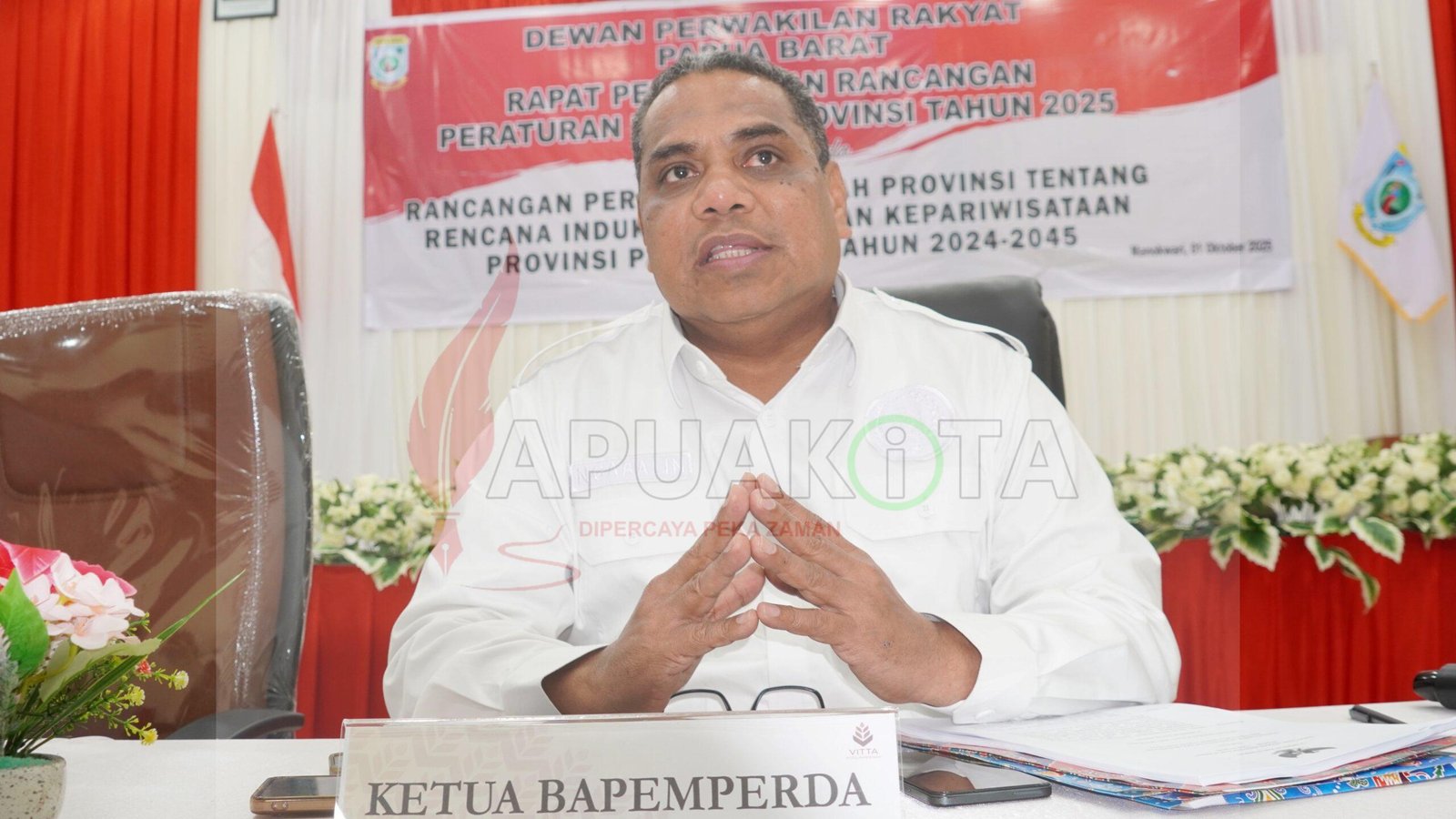 Ketua Bapemperda DPRP PB Amin Ngabalin Ketua Bapemperda DPRP PB Amin Ngabalin