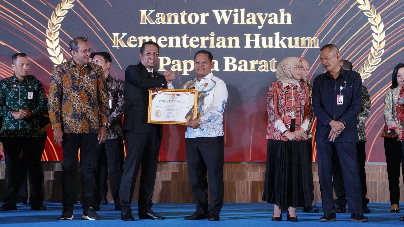 Kantor Wilayah Kementerian Hukum Papua Barat berhasil meraih predikat Wilayah Bebas dari Korupsi (WBK)